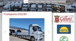 Desktop Screenshot of gillois-transports.com